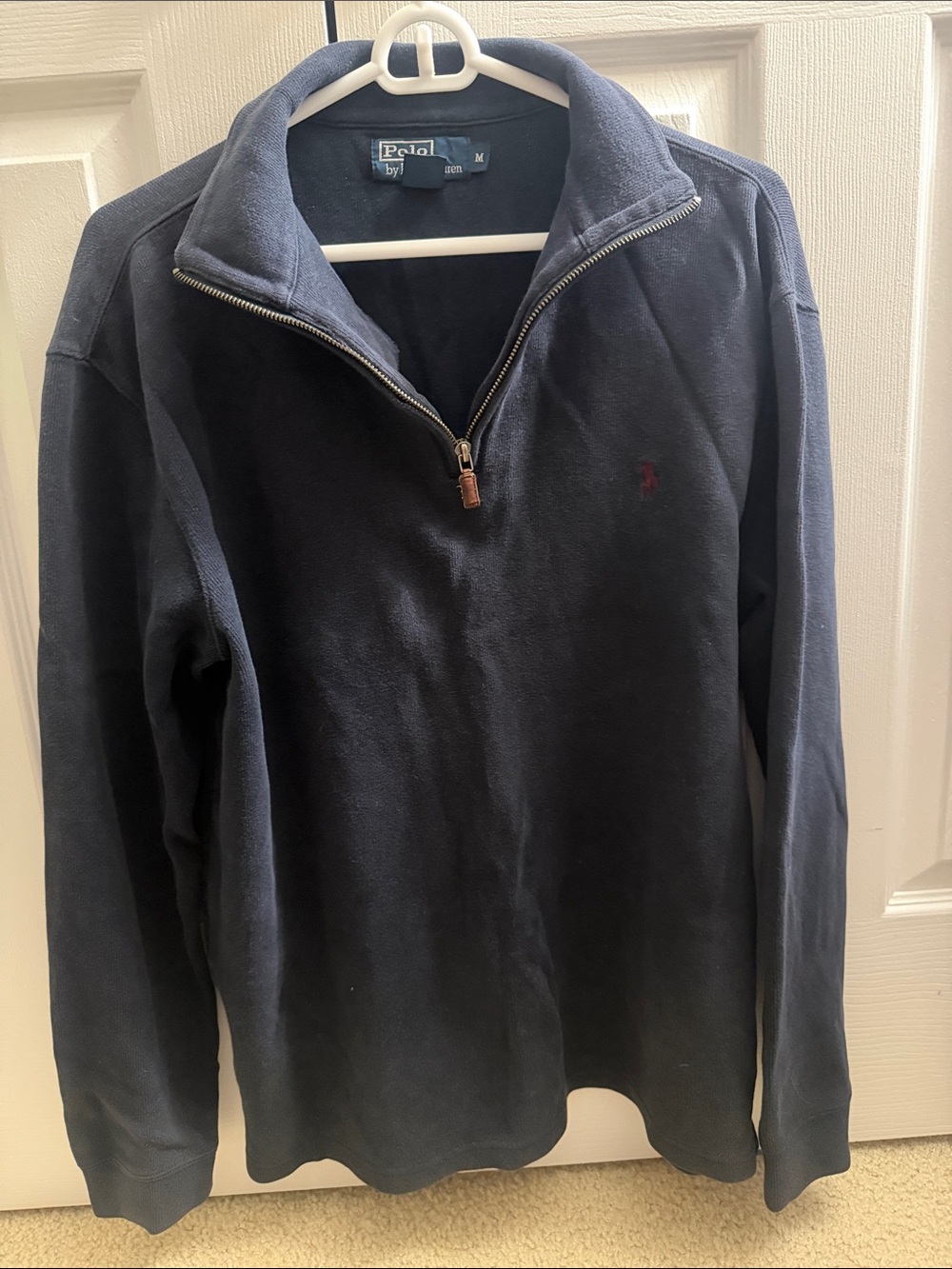 Polo by Ralph Lauren Navy Quarter-Zip Pullover Sweater
